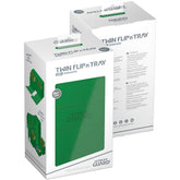Ultimate Guard - Twin Flip'n'Tray Deck Case Monocolor - Green - Geek & Co.